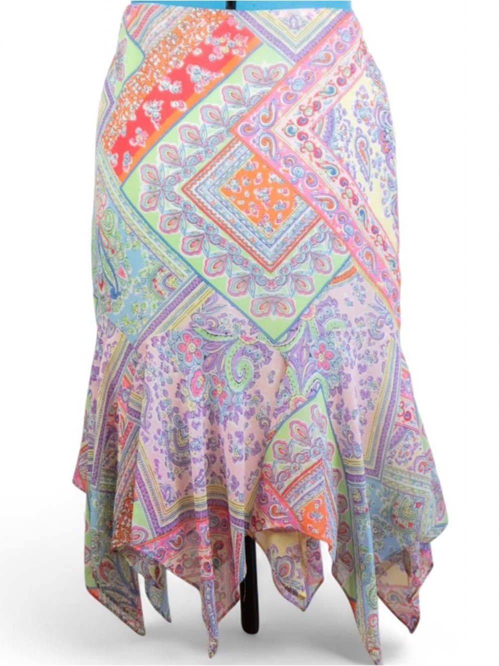 American Living Multicolor Paisley Midi Skirt